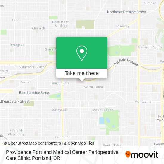 Mapa de Providence Portland Medical Center Perioperative Care Clinic