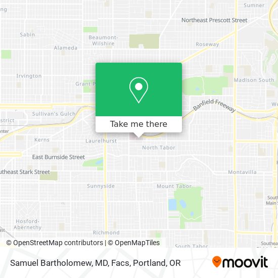Mapa de Samuel Bartholomew, MD, Facs