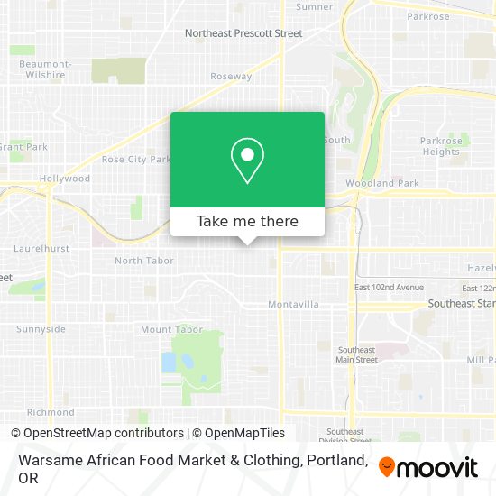 Warsame African Food Market & Clothing map