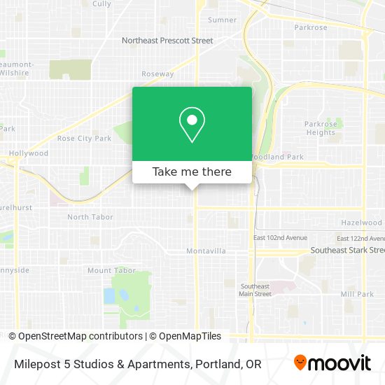 Mapa de Milepost 5 Studios & Apartments