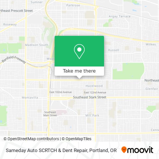 Mapa de Sameday Auto SCRTCH & Dent Repair