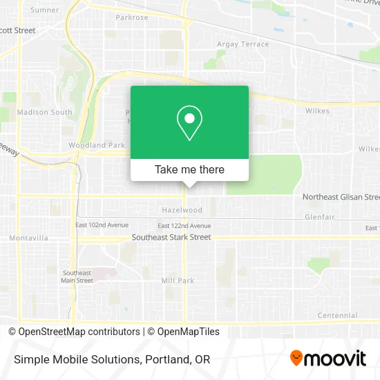 Simple Mobile Solutions map
