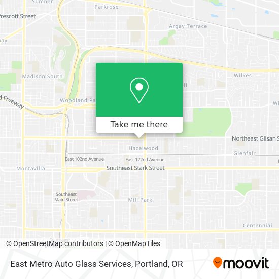 East Metro Auto Glass Services map