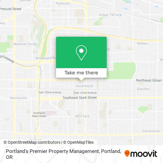 Portland's Premier Property Management map