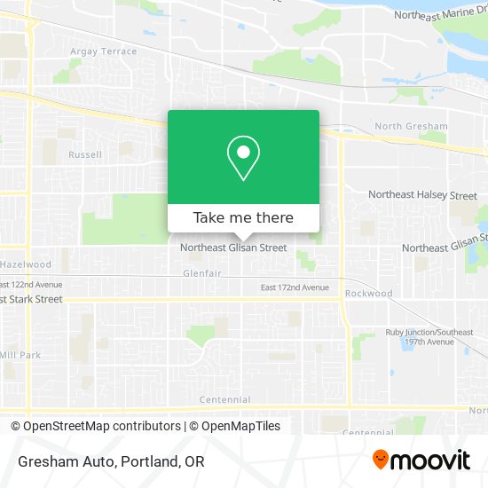 Gresham Auto map