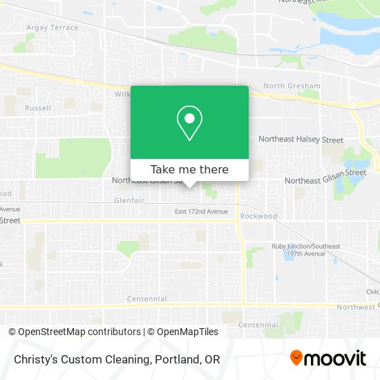 Christy's Custom Cleaning map