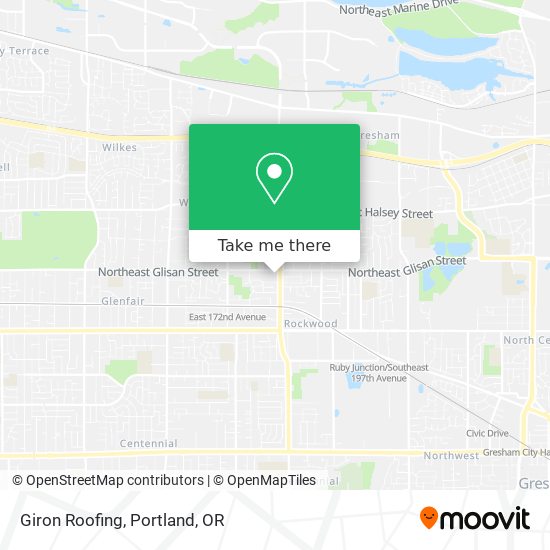 Giron Roofing map