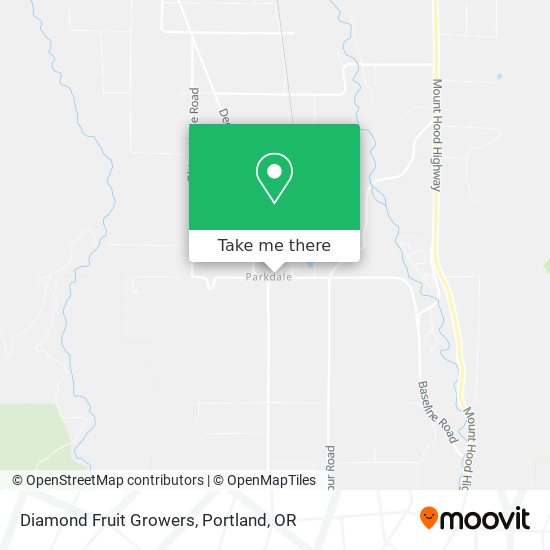 Diamond Fruit Growers map