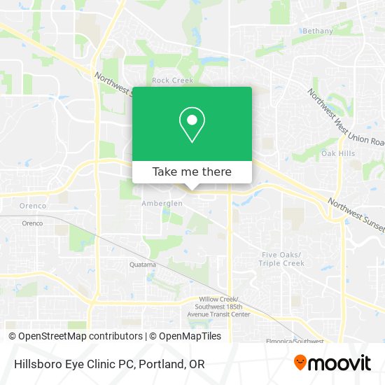 Hillsboro Eye Clinic PC map