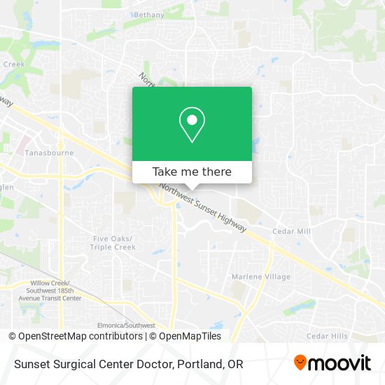 Sunset Surgical Center Doctor map