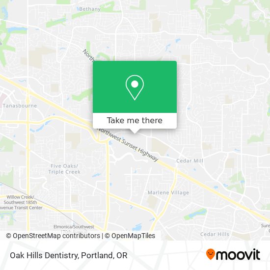 Oak Hills Dentistry map
