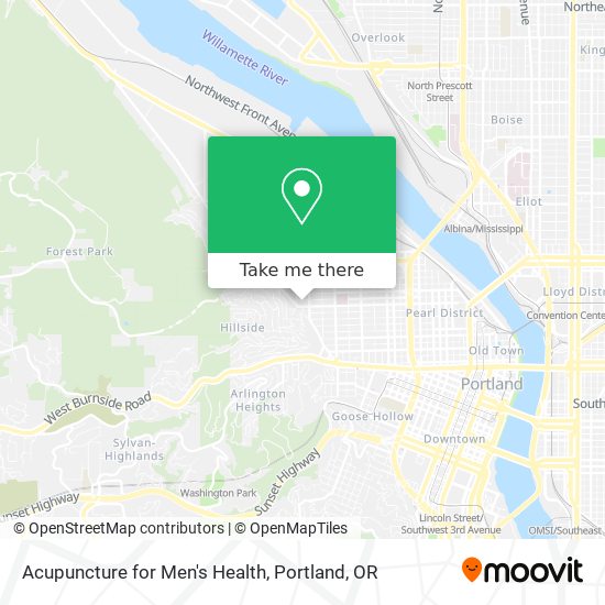 Acupuncture for Men's Health map