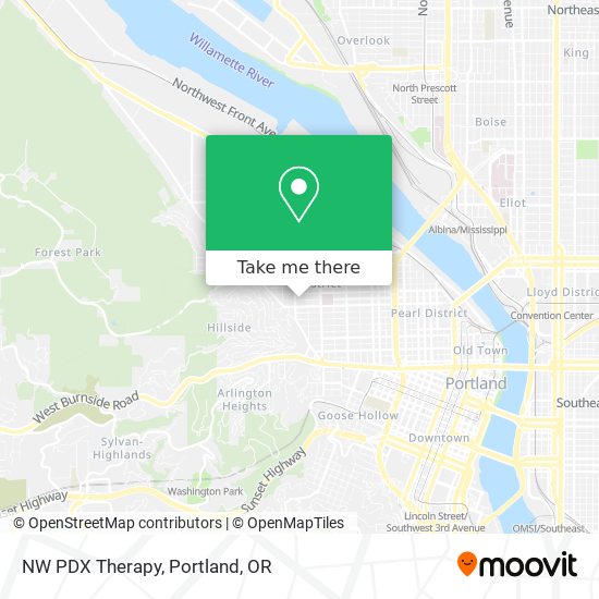NW PDX Therapy map