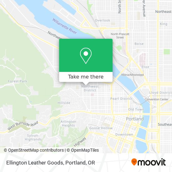 Ellington Leather Goods map