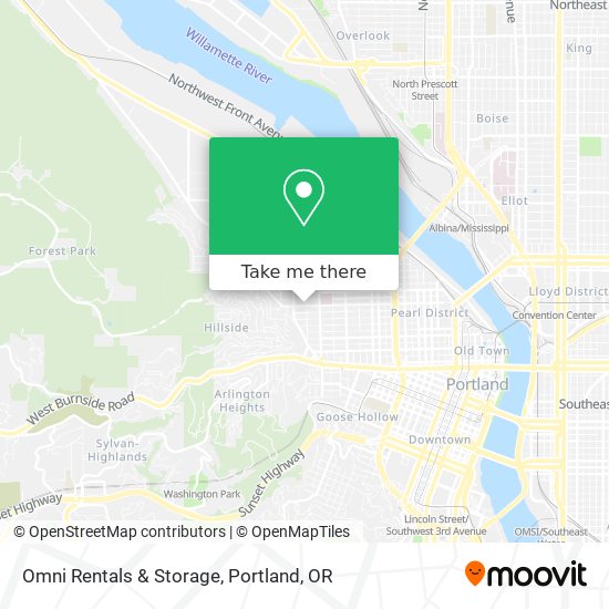 Omni Rentals & Storage map