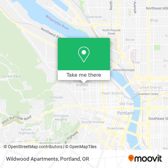 Wildwood Apartments map