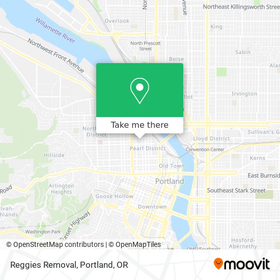 Reggies Removal map