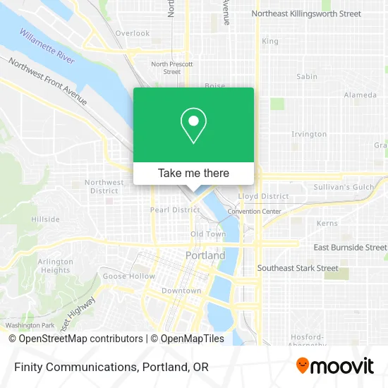 Finity Communications map
