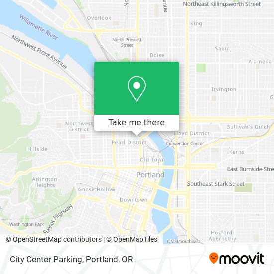 City Center Parking map