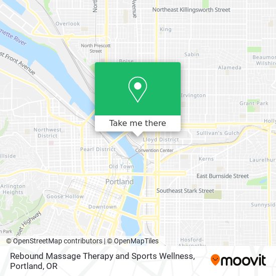 Rebound Massage Therapy and Sports Wellness map