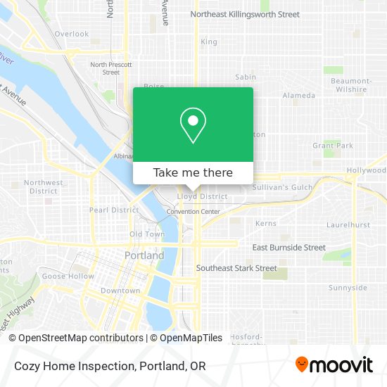 Cozy Home Inspection map