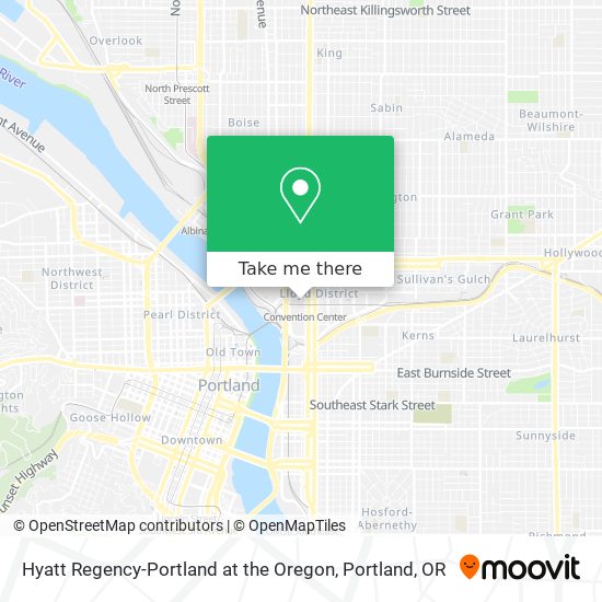 Hyatt Regency-Portland at the Oregon map