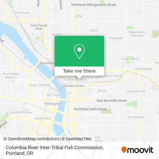 Columbia River Inter-Tribal Fish Commission map