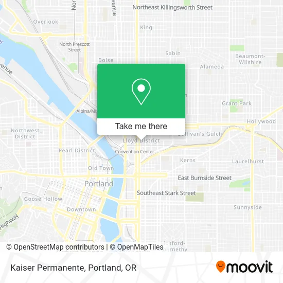 Kaiser Permanente map