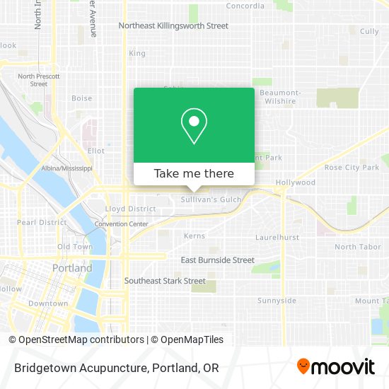 Bridgetown Acupuncture map