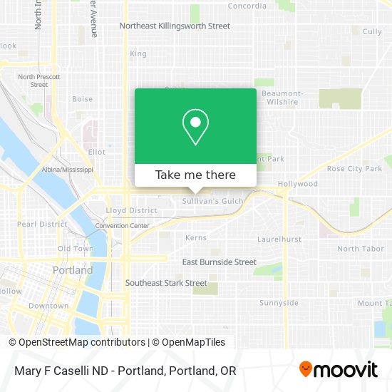 Mapa de Mary F Caselli ND - Portland