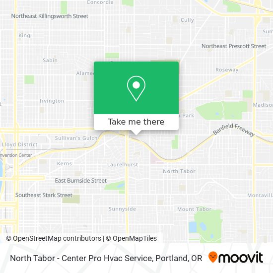 North Tabor - Center Pro Hvac Service map