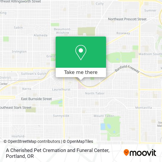 A Cherished Pet Cremation and Funeral Center map