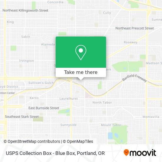 USPS Collection Box - Blue Box map