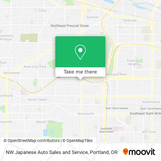 NW Japanese Auto Sales and Service map