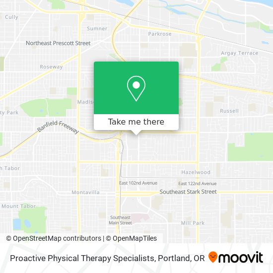 Proactive Physical Therapy Specialists map