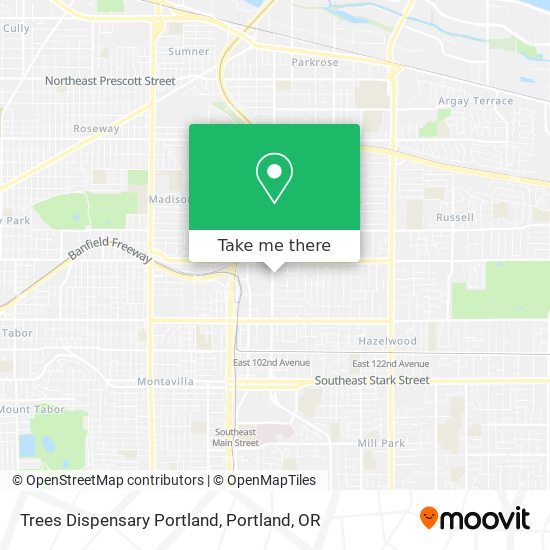 Mapa de Trees Dispensary Portland