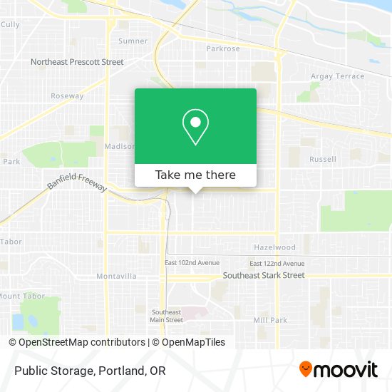 Public Storage map