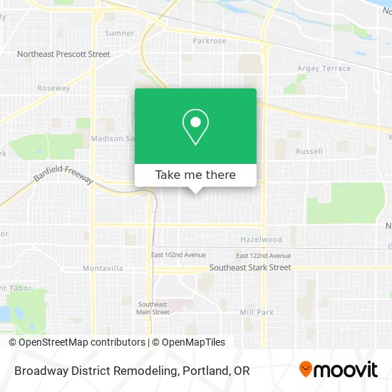 Mapa de Broadway District Remodeling