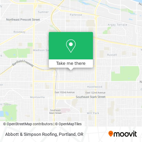 Abbott & Simpson Roofing map