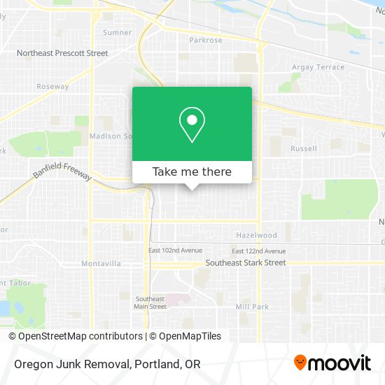 Mapa de Oregon Junk Removal