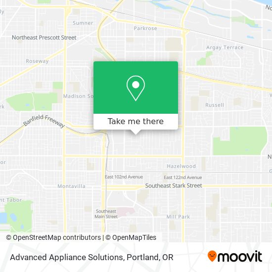 Advanced Appliance Solutions map