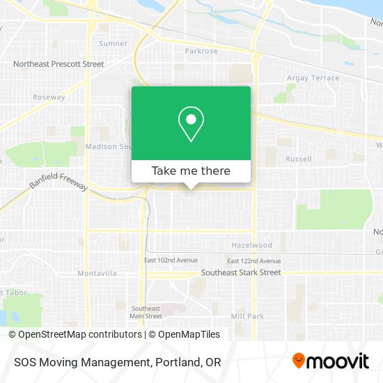 SOS Moving Management map