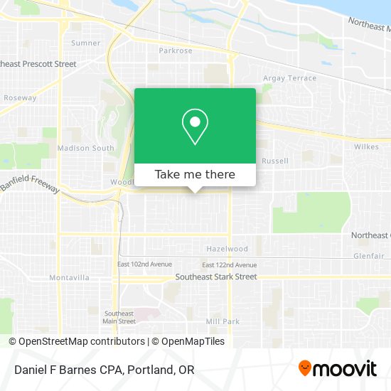 Daniel F Barnes CPA map