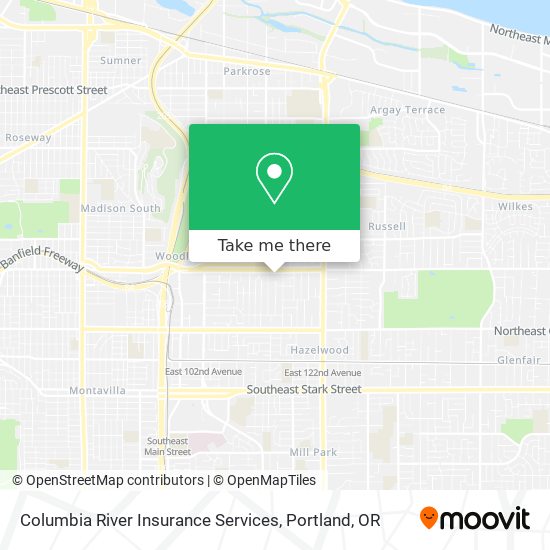 Columbia River Insurance Services map