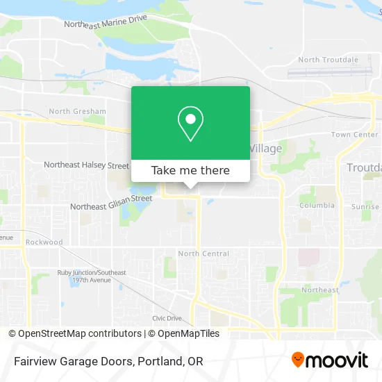 Fairview Garage Doors map