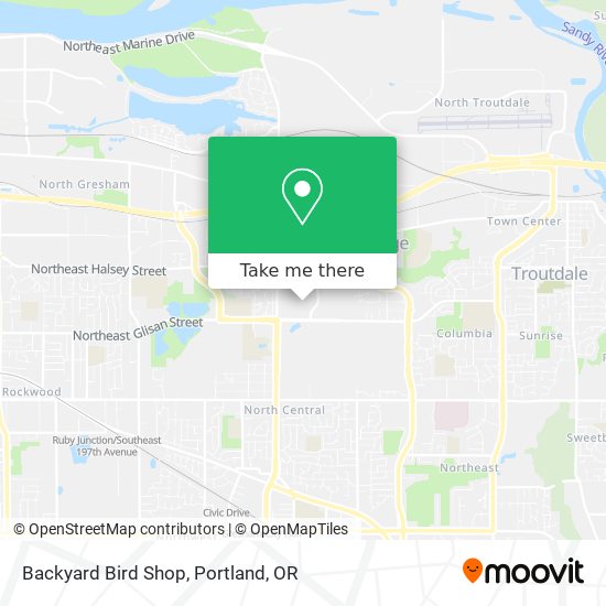 Mapa de Backyard Bird Shop