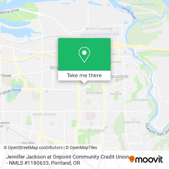 Jennifer Jackson at Onpoint Community Credit Union - NMLS #1180633 map