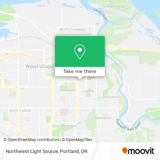 Northwest Light Source map