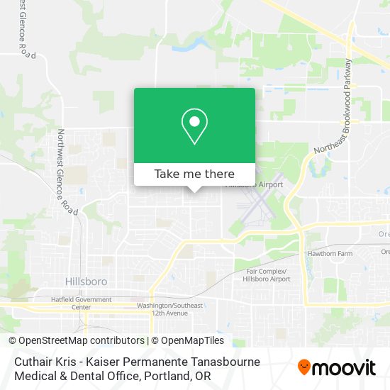 Cuthair Kris - Kaiser Permanente Tanasbourne Medical & Dental Office map