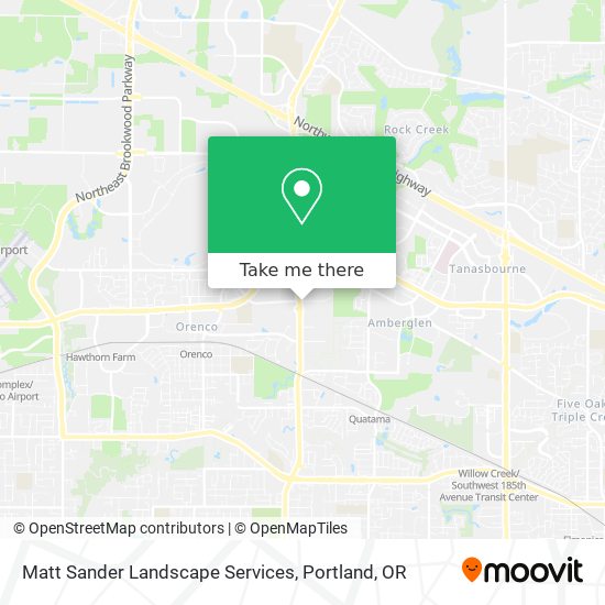 Matt Sander Landscape Services map